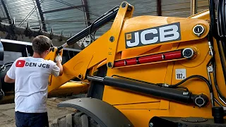 ЭКСКАВАТОР ПОГРУЗЧИК JCB 3CX. Погнул ступеньку. Проверяю приваренные зубья. Влог тракториста.