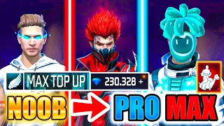 200.000💎DIAMONDS🔥ULTIMATE top up😱watch how many skins I got Free Fire 2