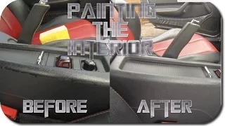 Re-painting the interior of a Mercedes SLK R170