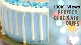 White Chocolate Drips on Cakes| White Chocolate Drip Cake Recipe