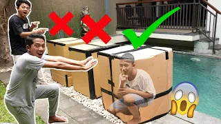 JANGAN SAMPAI SALAH DORONG BOX KARDUS !!! NGAKAK🤣 **NYEBUR KEKOLAM RENANG** | Mikael TubeHD