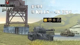 WoT Blitz Replays : T-34 - 3 Kills 4K Dmg