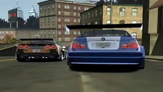 NFS MW  ONLINE (BMW M3 GTR E46 vs Chevrlet Corvette C6)