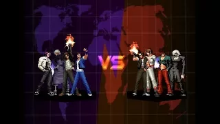 MUGEN KOF | RMVGames Normal Team vs Kyo NK Team | 4vs4 Turns