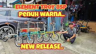 Review Sepeda Lipat Element Troy 8speed Pastel Terbaru | First Impression