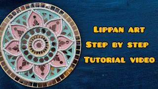 Lippan Art Tutorial| How to do lippan art|#lippanmirrorart #lippanarttutorial #clayart @Roy_Artbytes