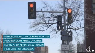 At six D.C. intersections, bus customers now get a jump on traffic