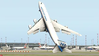 Pilot Show Off His Skill With Boeing 747 Vertical Take Off | X-Plane 11