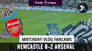 FAN CAMS NEWCASTLE 0-2 ARSENAL MATCHDAY VLOG | FANS IN GREAT SPIRIT ✅🖤🤍