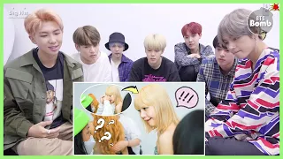 BTS reaction to When You Can't Understand Lisa Blackpink