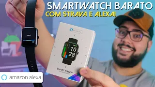 Smartwatch Baratinho COM ALEXA! Funciona Muito Bem! Até Com STRAVA! Fiquei Surpreso!