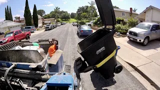 GoPro "The Curotto-Can" Driver POV Heavy Trash Collection [Part 2]