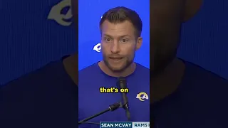 Sean McVay on Baker Mayfield: "It was a lot of fun watching him go to work tonight." #shorts #rams