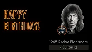 RITCHIE BLACKMORE Born on Apr 14 I Deep Purple ✨Smoke on the water 🎶👍