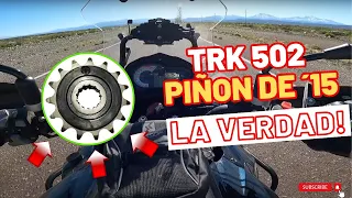 🚧BENELLI TRK 502 // PIÑON DE 14 O PIÑON DE 15? TE CUENTO LA VERDAD!!!🚧 4K ULTRAHD