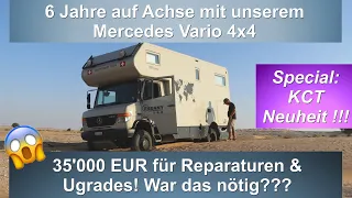 35'000 EUR für Reparaturen & Upgrades! Das haben wir machen lassen nach 6 Jahren und 80'000 km!