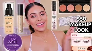 FULL FACE WITH ONLY $50: DRUGSTORE MAKEUP LOOK! WOW SUCH GREAT PRODUCTS | JuicyJas