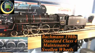 Bachmann 1980s Standard Class 4 Maintenance: Swollen Wheel Inserts Fix for Model Trains