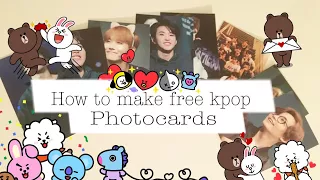 DIY FREE KPOP photocards (no printer, no shipping costs)