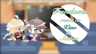 || Fandoms react to Traveler and Xiao || M!MC || Xiaother || 2/4 || UNFINISHED ||