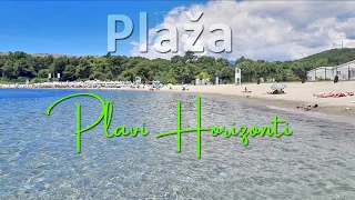 Plavi Horizonti plaža Kako izgleda ~ Tivat, Radovići ~ Pjescana plaza, izleti na jedan dan. Lustica