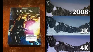 The Thing 4K Scan Blu Ray Limited Edition Steelbook Unboxing and Comparison