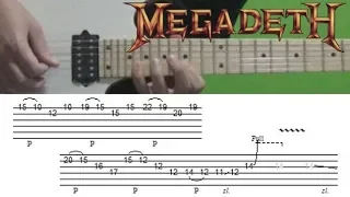 Megadeth - Symphony of Destruction (Solo) Guitar Lesson with Tabs!