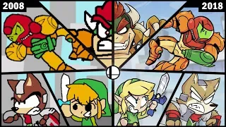 2008 vs 2018 - Ultimate Brawl of Ultimate Destiny Side-By-Side Comparison [LarryInc64]