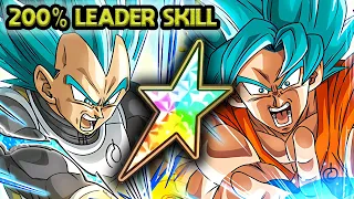 200% LEADER SKILL! 100% PHY SSB GOKU & TEQ SSB VEGETA ROTATION! Dragon Ball Z Dokkan Battle