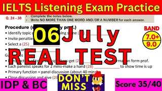 09 MAY, 18 MAY, 25 MAY 2024 IELTS LISTENING PRACTICE TEST 2024 WITH ANSWER KEY | IELTS | IDP & BC