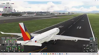 MSFS 2020   LVFR A-340 from Philippine airways departing Manila.