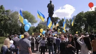 Даже Ждун устал: в Киеве переселенцы и АТОшники требовали доступное жилье