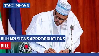 Pres  Buhari Signs Approriation Bill Into Law