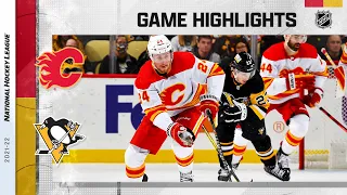 Flames @ Penguins 10/28/21 | NHL Highlights