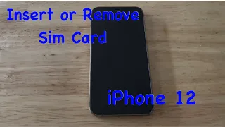 How To Insert/Remove Sim Card iPhone 12