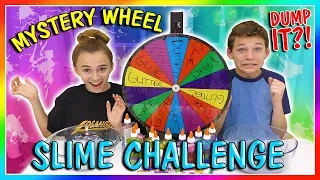 MYSTERY WHEEL OF DUMP IT SLYME CHALLENGE | We Are The Davises