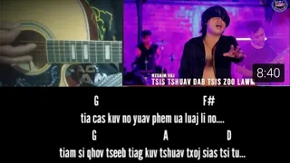 qhias ntau guitar "tsi tshuav dab tsis zoo lawm"(Ntsaim Vaj nkauj tshiab) lyrics chords.