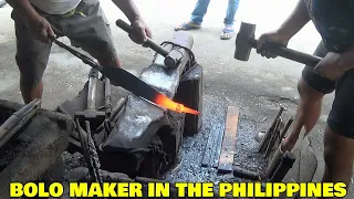 A BOLO MAKER IN THE PHILIPPINES - PANDAYAN NG BOLO FILIPINO BLACKSMITH BLADE MAKER