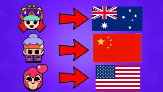 All Brawler Nationalities | Brawl Stars