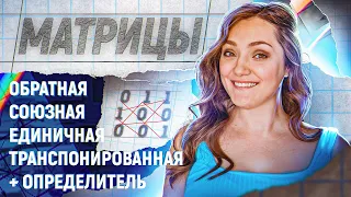 МАТРИЦЫ ОПРЕДЕЛИТЕЛЬ · ВЫСШАЯ МАТЕМАТИКА С НУЛЯ · 1 КУРС УНИВЕР