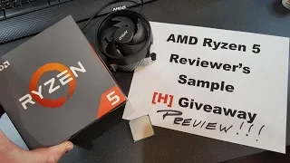 Ryzen 5 1600 Unboxing and Wraith Cooler Install plus Giveaway Preview