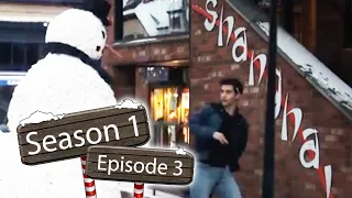 Scary Snowman Hidden Camera Pranks University Students