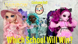 Which School Will Win? Rainbow High Vs Shadow High Costume Ball Dolls Full Unboxing + Review