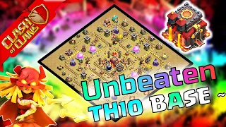 TH10 WAR BASE WITH LINK! Best TH10 anti 3 star war base 2024 COC TH10 Base After Update Blacksmith