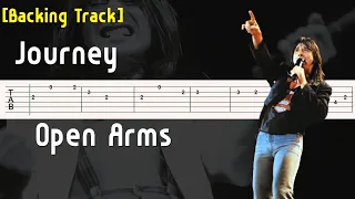 Journey - Open Arms Backing Track Guitar Tutorial [Tab]