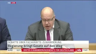 Live: Pressekonferenz zum Fachkräfteeinwanderungsgesetz