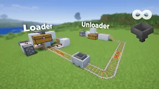 Item Transportation System - Loader & Unloader 1.17 | Minecraft Java 2022