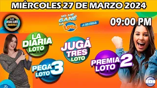 Sorteo 9 PM Loto Honduras, La Diaria, Pega 3, Premia 2, MIÉRCOLES 27 de marzo 2024 |✅🥇🔥💰