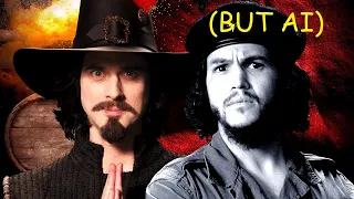 Guy Fawkes VS Che Guevara But every lyric is an AI generated image