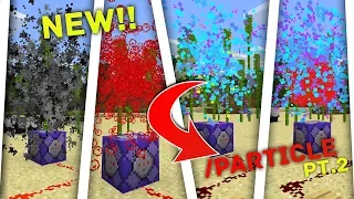 How To Use /PARTICLE Command In Minecraft BEDROCK!! NEW!!!Pt. 2